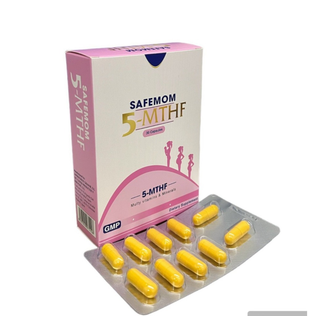 [ Hàng Nhập Khẩu ] SAFEMOM 5- MTHF( Hộp 30 VIÊN)Bổ sung acid folic dạng sinh học cho thai phụ