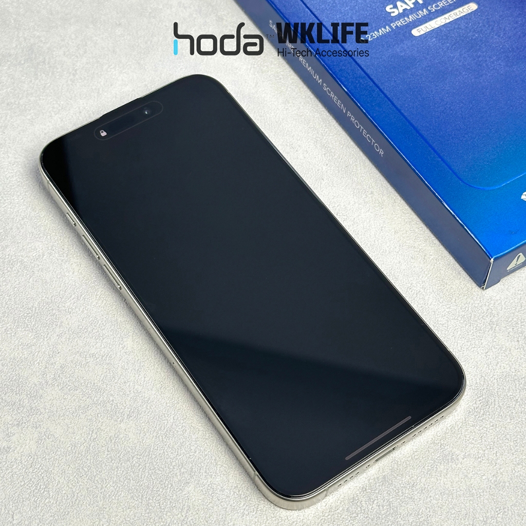 Cường Lực 15 Pro Max Siêu Cứng HODA Sapphire Siêu Mỏng