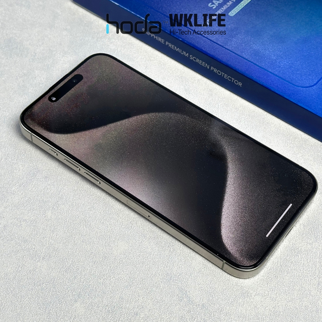 Cường Lực 15 Pro Max Siêu Cứng HODA Sapphire Siêu Mỏng