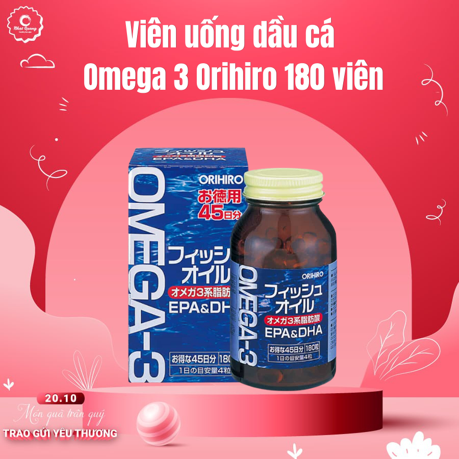 Viên uống dầu cá Omega 3 Orihiro Nhật Bản