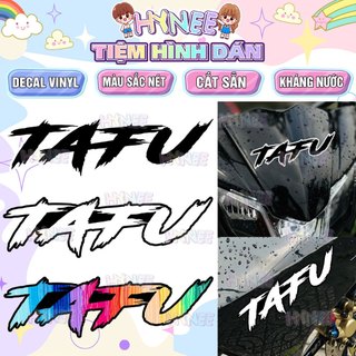 Tem tafu, tem dán xe máy tafu, sticker dán xe tafu, decal trang trí chất liệu decal vinyl cao cấp chịu nắng chống nước