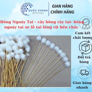 Mười Bông Ngoáy Tai - cây bông ráy tai- bông ngoáy tai xe lỗ tai lông vịt bền chắc ,an toàn khi sử dụng