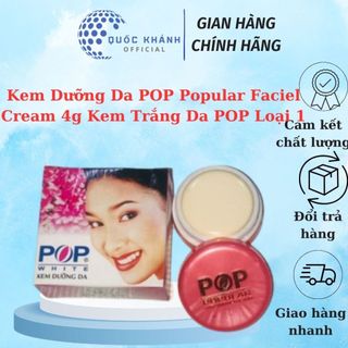 Kem dưỡng da pop popular faciel cream 4g kem trắng da pop loại 1