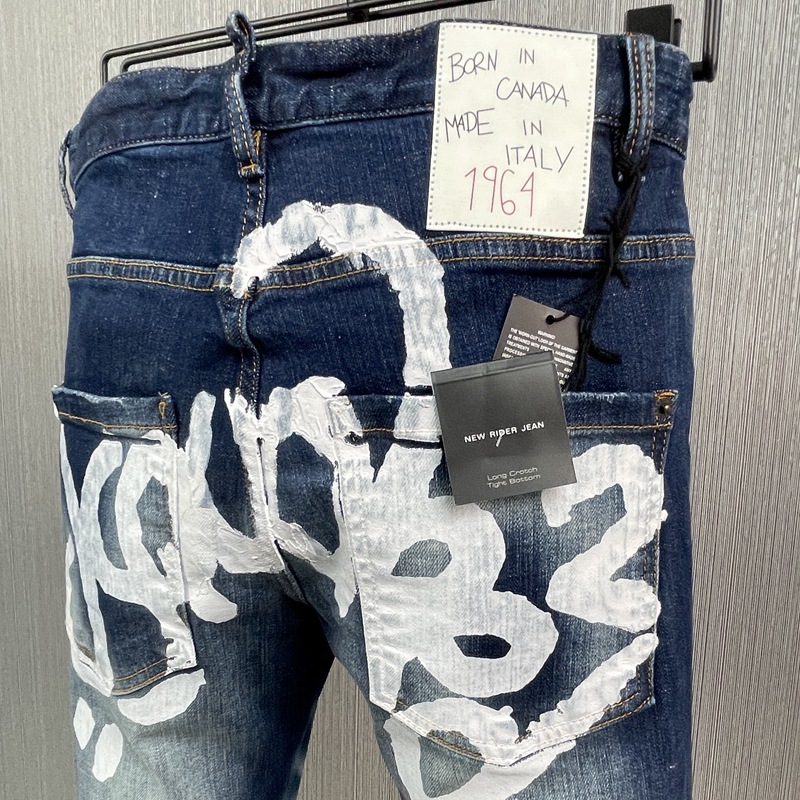 Quần jean DSQ2 gấu 1964 - quần jean Dsq hot trend ss2023