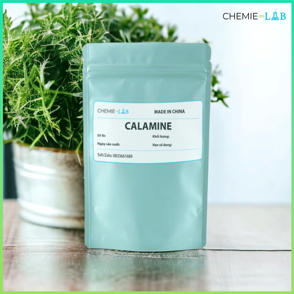 50-500g 𝗖𝗮𝗹𝗮𝗺𝗶𝗻𝗲 chất làm dịu da, giảm mẩn đỏ - Nguyên liệu mỹ phẩm Chemielab