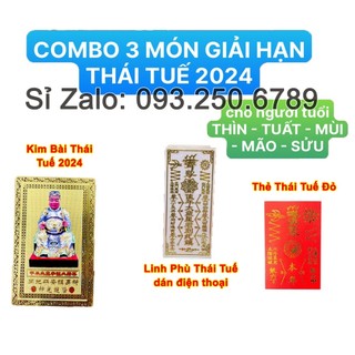 Sét 3 món thái tuế 2024: kim bài thái tuế - phù thái tuế bình an may mắn