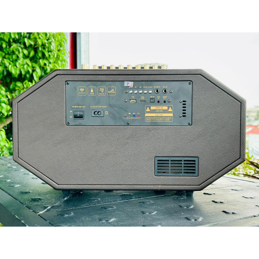 Loa Xách Tay MTMax DK08 Pro - Loa 5 Đường Tiếng Công Suất Lớn 420W Thiết Kế Độc Đáo, 2 Bass 15cm Siêu Trầm