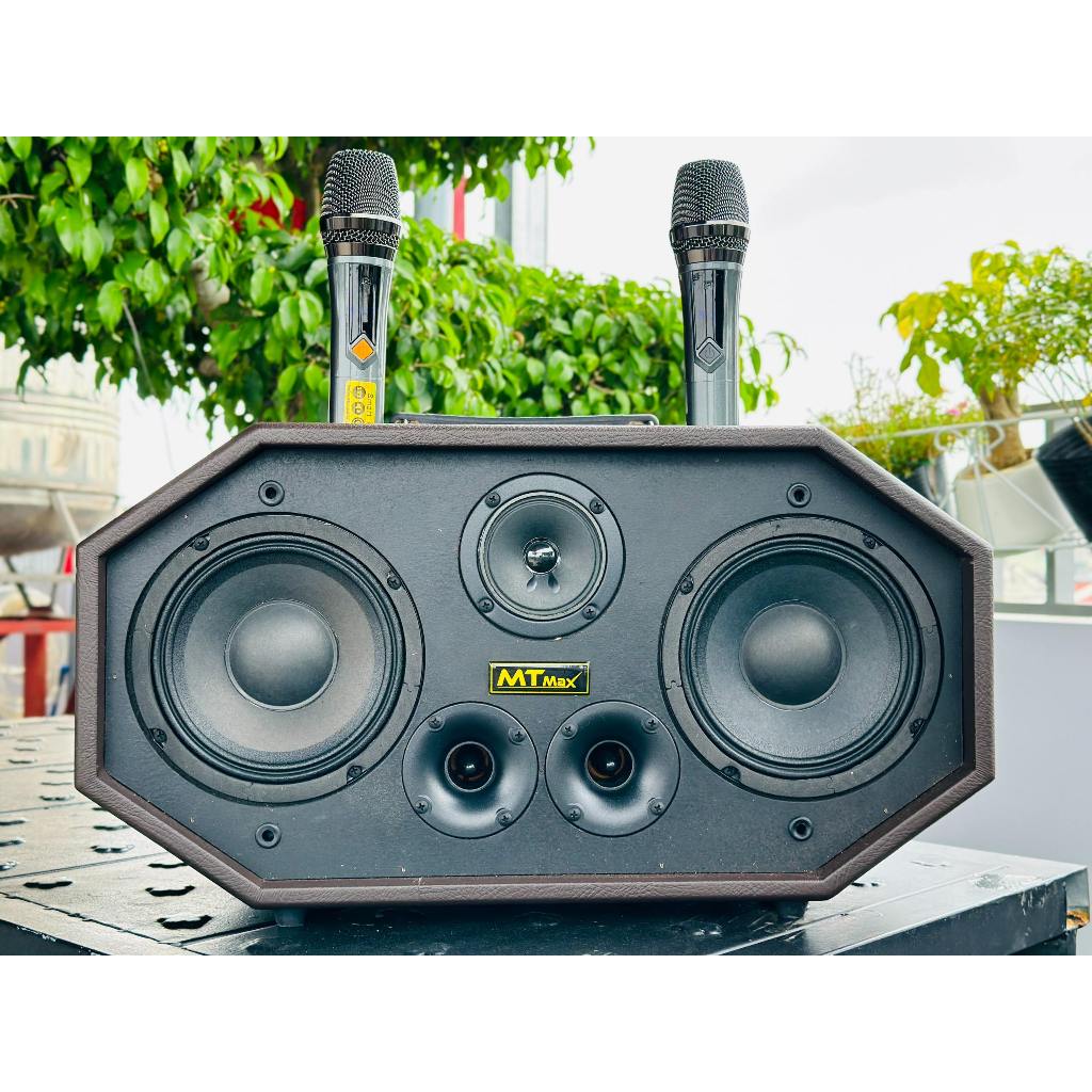 Loa Xách Tay MTMax DK08 Pro - Loa 5 Đường Tiếng Công Suất Lớn 420W Thiết Kế Độc Đáo, 2 Bass 15cm Siêu Trầm