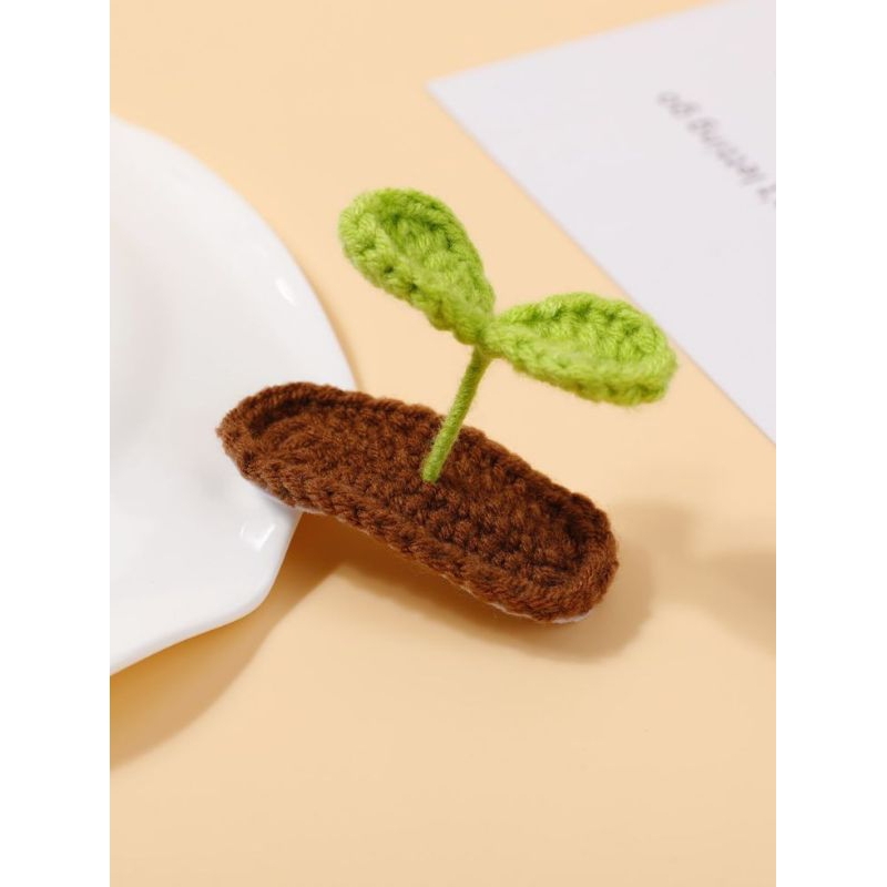 ẢNH THẬT - kẹp tóc mầm cây, hướng dương lên cuteee