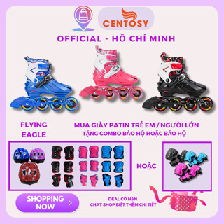 Giày Trượt Patin [Centosy] Flying Eagle K8 - Bánh Cao Su Đàn Hồi Cao, Phanh An Toàn