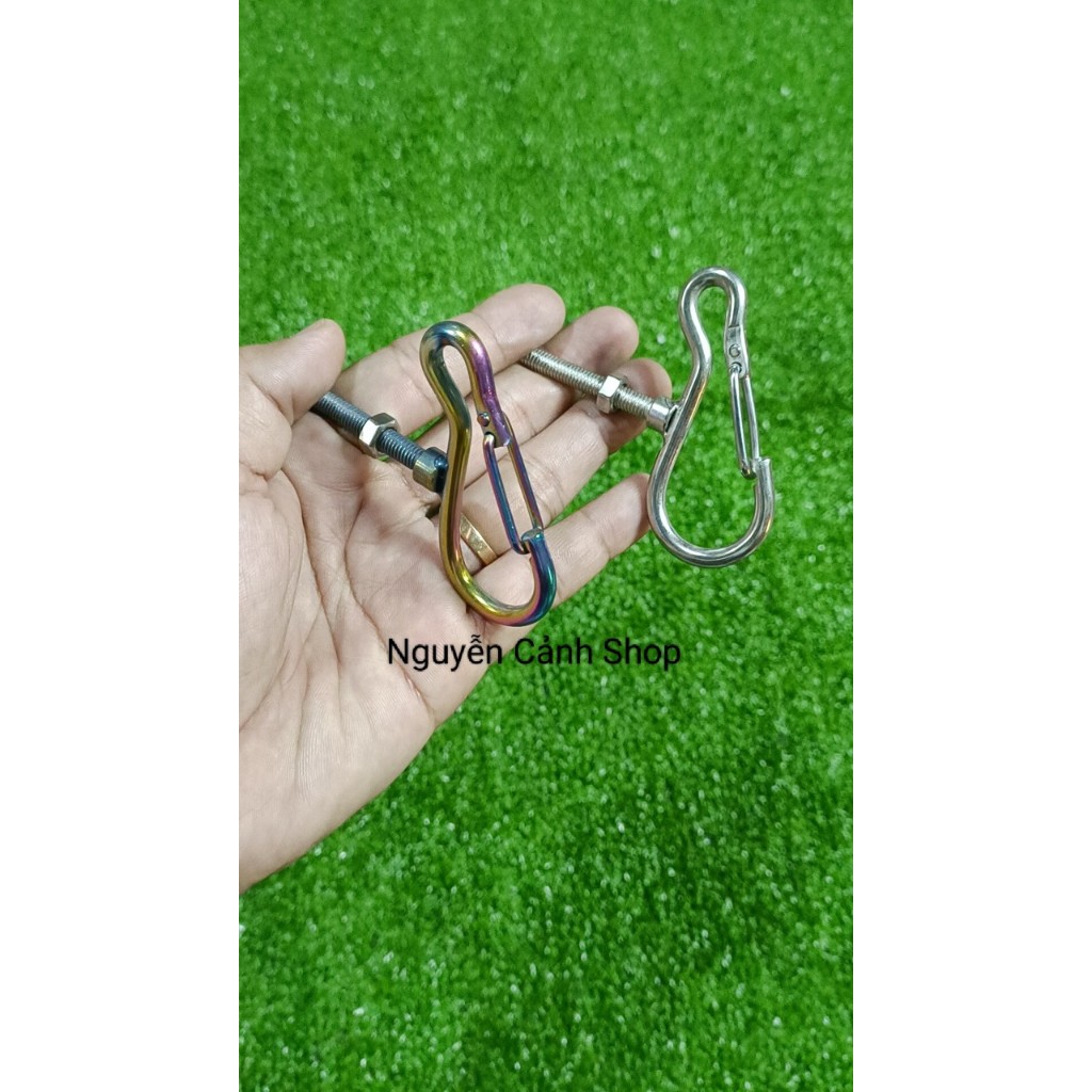 Móc treo đồ xe máy mẫu gạc ngan inox