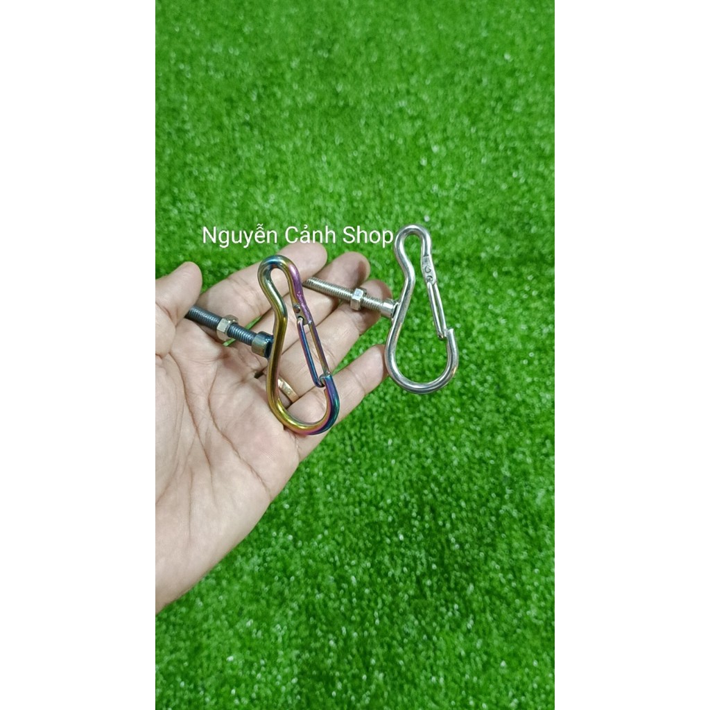 Móc treo đồ xe máy mẫu gạc ngan inox