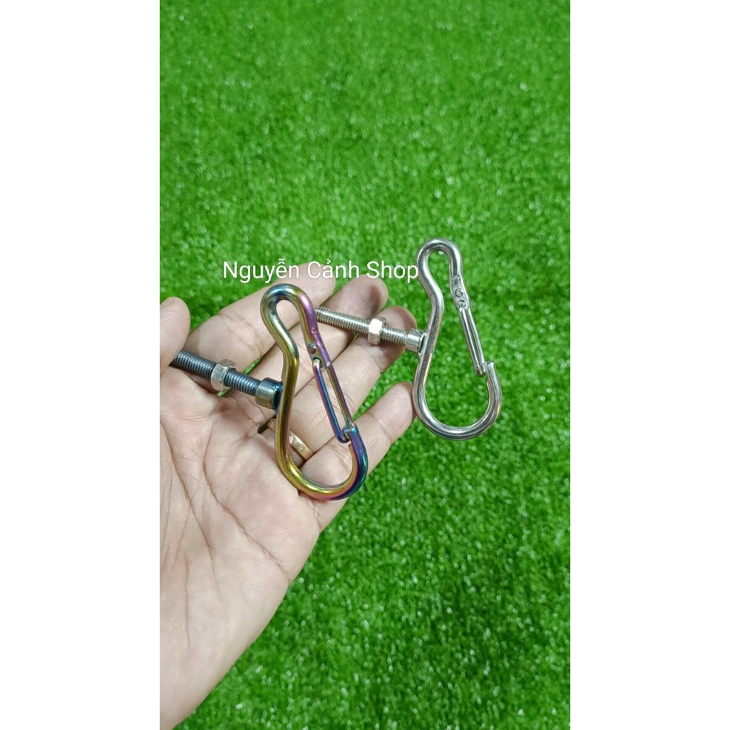 Móc treo đồ xe máy mẫu gạc ngan inox