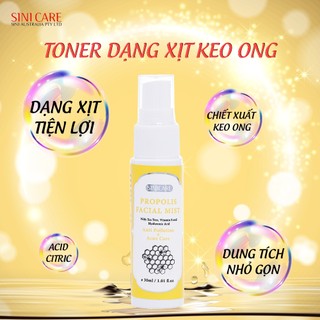 Toner keo ong dạng phun sương SINICARE Propolis Facial Mist 30ml