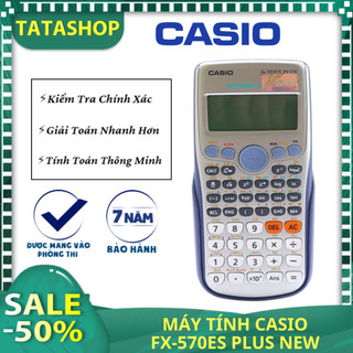Máy tính casio FX- 570ES Plus, 417 chức năng giải toán nhanh chính xác, được mang vào phòng thi - bảo hành 7 năm