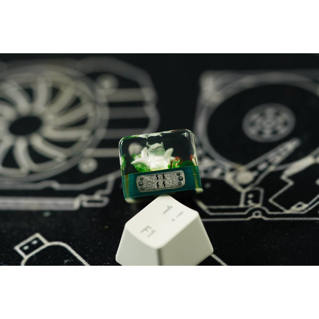 Raijuu 6 queues Ninja Keycap , nút bàn phím cơ, keycap Artisan