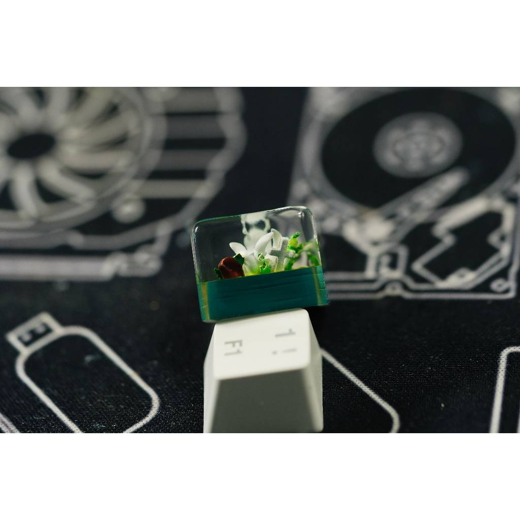 Raijuu 6 queues Ninja Keycap , nút bàn phím cơ, keycap Artisan