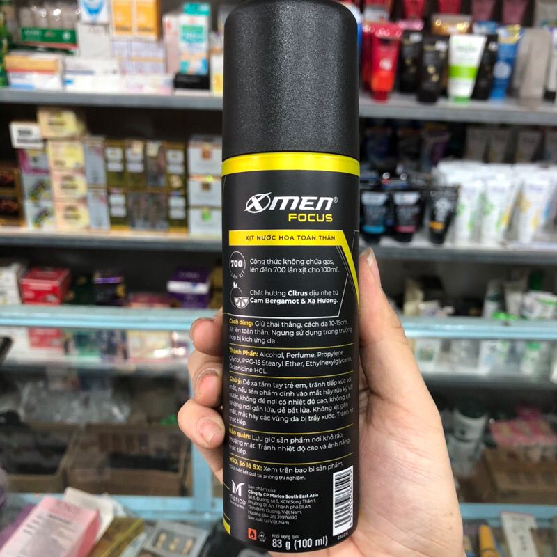 XỊT NƯỚC HOA TOÀN THÂN XMEN FOCUS 100ML