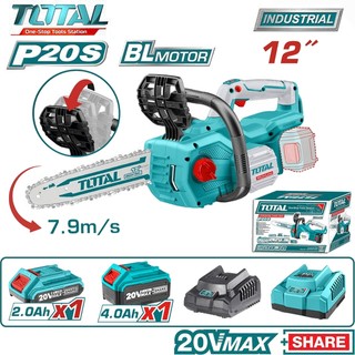 Máy cưa xích 12''(30cm) dùng pin  20V Motor không chổi than TGSLI20128
