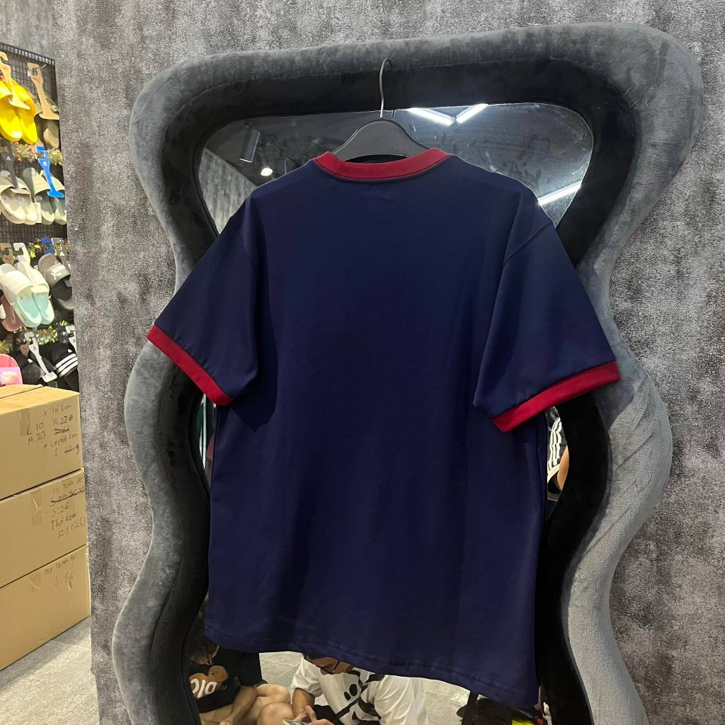 Áo Thun Chính Hãng New Era New York Yankee Blue Red Shop Xám Store