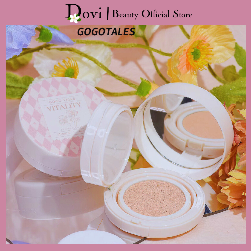 Cushion Phấn Phủ Kết Hợp 2 in 1GOGO TALES Vitalit Với Lõi Kép Giúp Che Phủ Cao Chống Thấm Nước