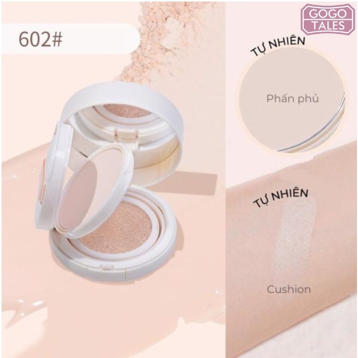 Cushion Phấn Phủ Kết Hợp 2 in 1GOGO TALES Vitalit Với Lõi Kép Giúp Che Phủ Cao Chống Thấm Nước