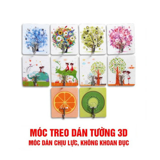 Combo 100 móc dán 3D siêu mạnh - Móc treo dán tường chịu lực trên 10kg