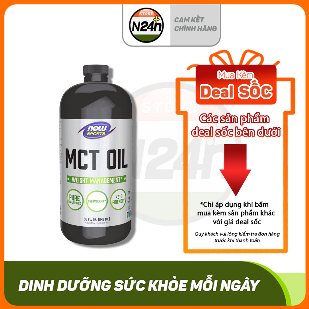 Now Mct Oil Đốt Mỡ An Toàn Từ Thiên Nhiên Dành Cho Người Chơi Thể Thao Now MCT Oil