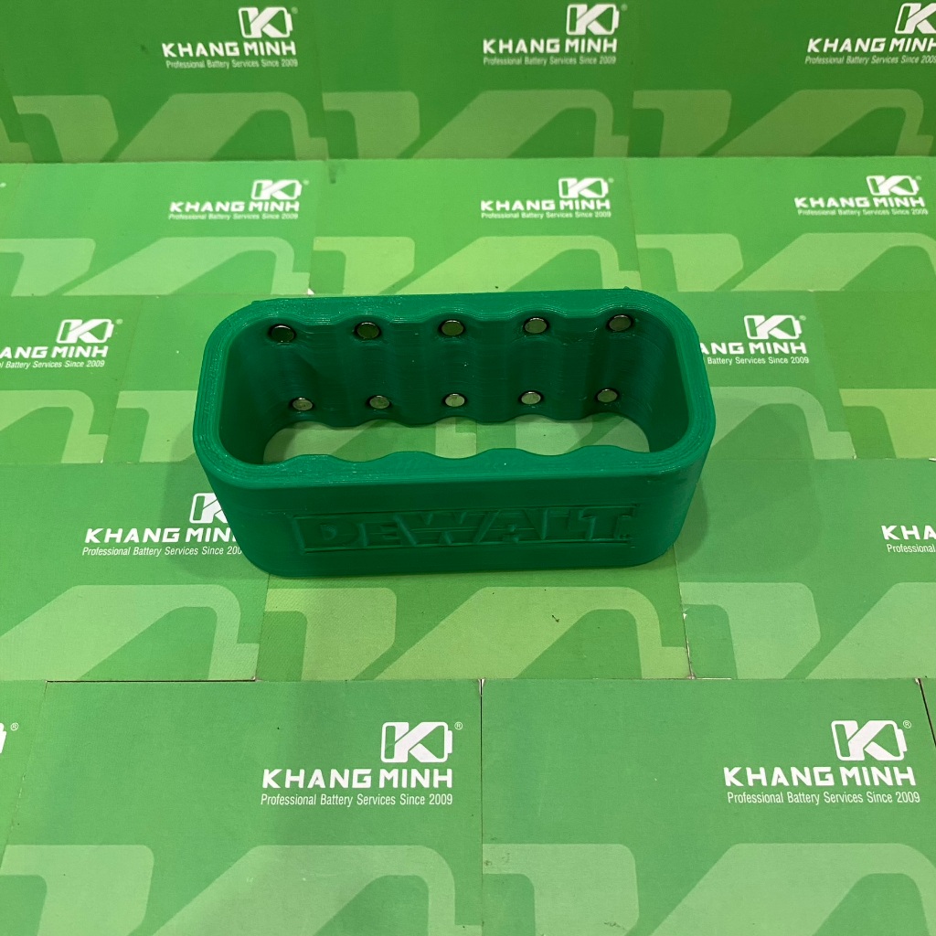 Khuôn kẹp pin 18650 21700 26650 nhựa in 3D có nam châm