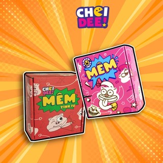 Combo 2 bộ bài meme Mêm 1 và bài meme Mêm 3 tình yêu, board game meme chơi nhóm hài hước thú vị