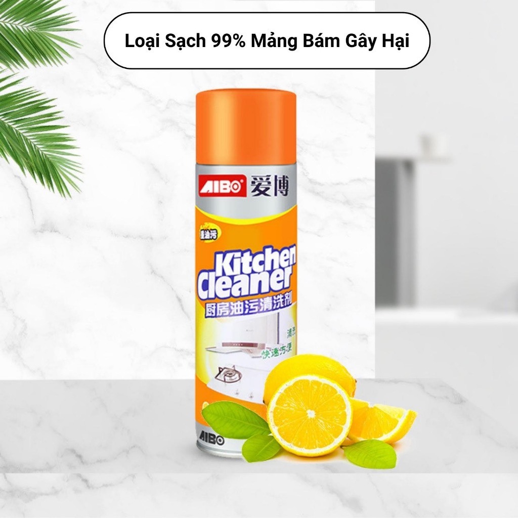 Bình xịt tẩy rửa đa năng kitchen bọt tuyết giúp vệ sinh nhà bếp dễ dàng hơn, nước lau bếp đa năng siêu sạch