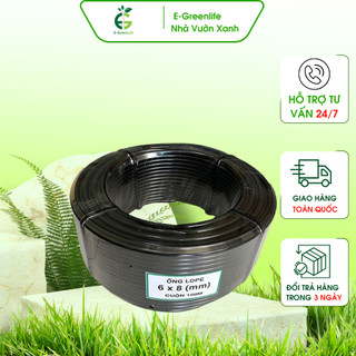 Combo 10m ống ldpe 5 / pe 6 / pe 8 - ống pe phi 5mm/6mm/8mmống dẫn nước dùng trong hệ thống tưới - e-greenlife