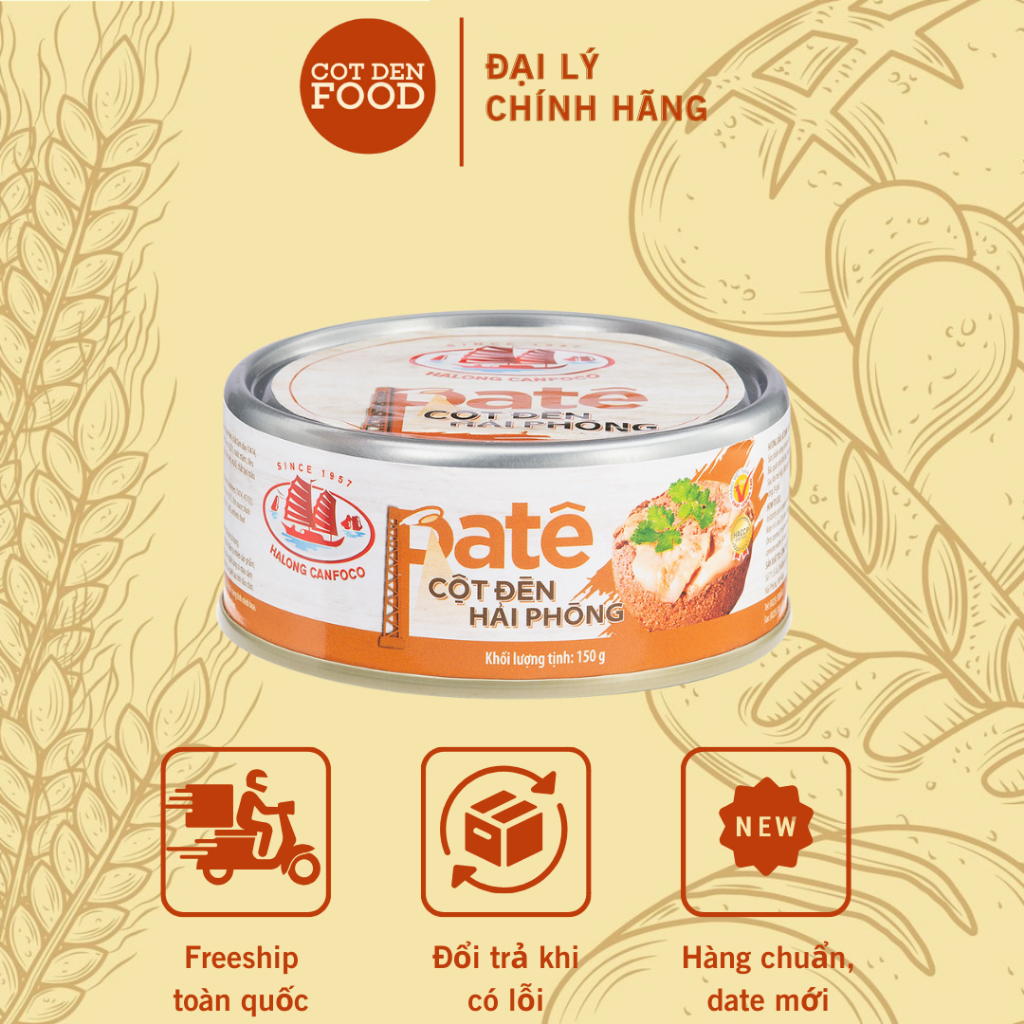 Pate Cột Đèn Hải Phòng 150G - Đồ Hộp Hạ Long