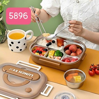Hộp cơm inox bọc nhựa lunch box