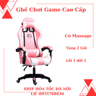 Ghế Chơi Game Cao Cấp Nệm Bọt Biển, Kèm Ngả Lưng Đa Năng, Ghế Làm Việc Bọc Da Cao Cấp