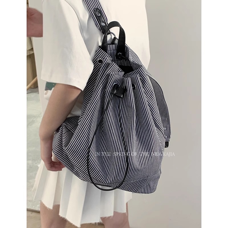 Balo nữ dây rút Tuinhacam cặp sách đi học đi làm đựng laptop thời trang Hàn Quốc - TNC031