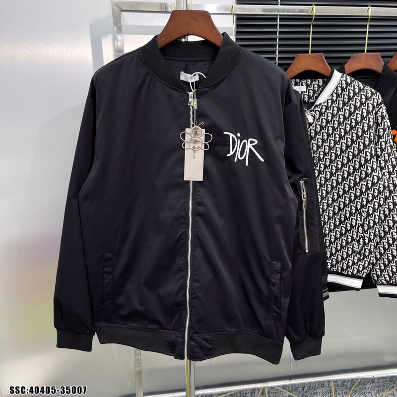 Áo khoác gió thu đông Di.or bản logo thêu xịn xò. ảnh thật_40405