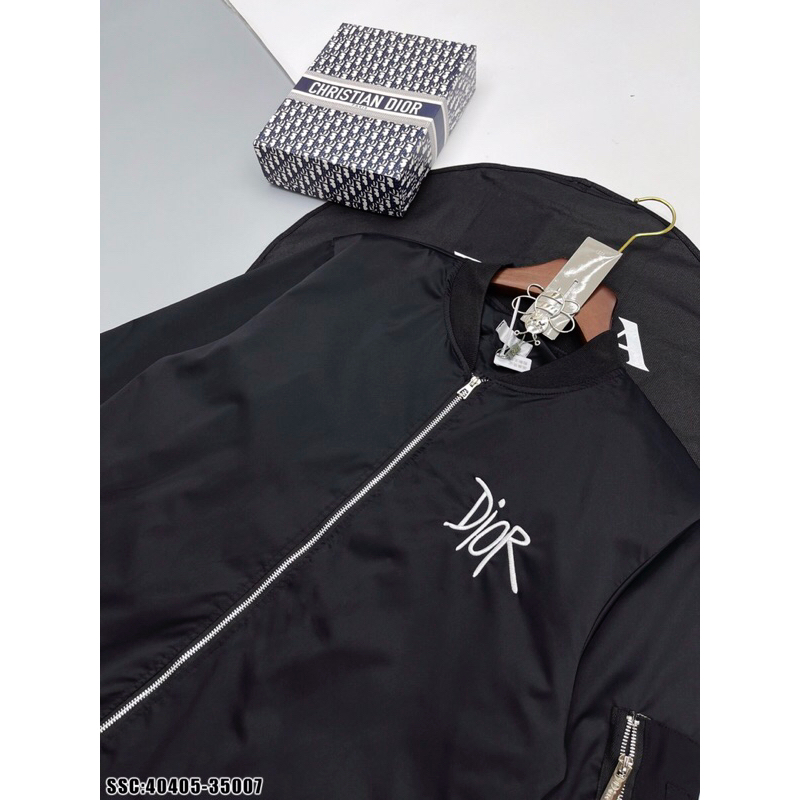 Áo khoác gió thu đông Di.or bản logo thêu xịn xò. ảnh thật_40405