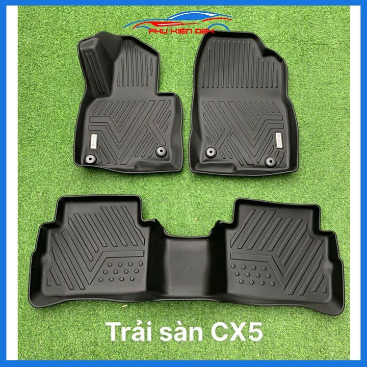 Thảm sàn nhựa TPE 5D đúc nguyên khối -  Mazda CX5 CX-5 2018-2019-2020-2021-2022