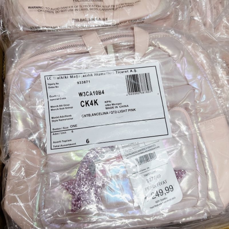 BALO LC WAIKIKI PRINTED GIRL BACKPACK