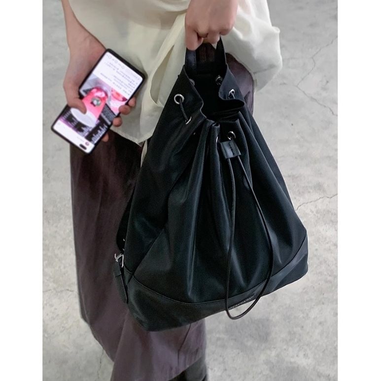 Balo nữ dây rút Tuinhacam cặp sách đi học đi làm đựng laptop thời trang Hàn Quốc - TNC031