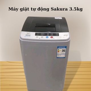 Máy Giặt Tự Động Cửa Trên 3.5kg Sakura, Khử Khuẩn Bằng Nano, Máy Giặt Người Già Trẻ Em Có Vắt Khô