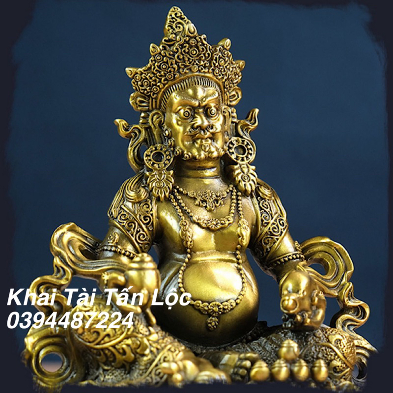Tượng Hoàng Thần Tài bằng đồng cao 16cm độ người tuổi Thìn , Tuất , Sửu , Mùi