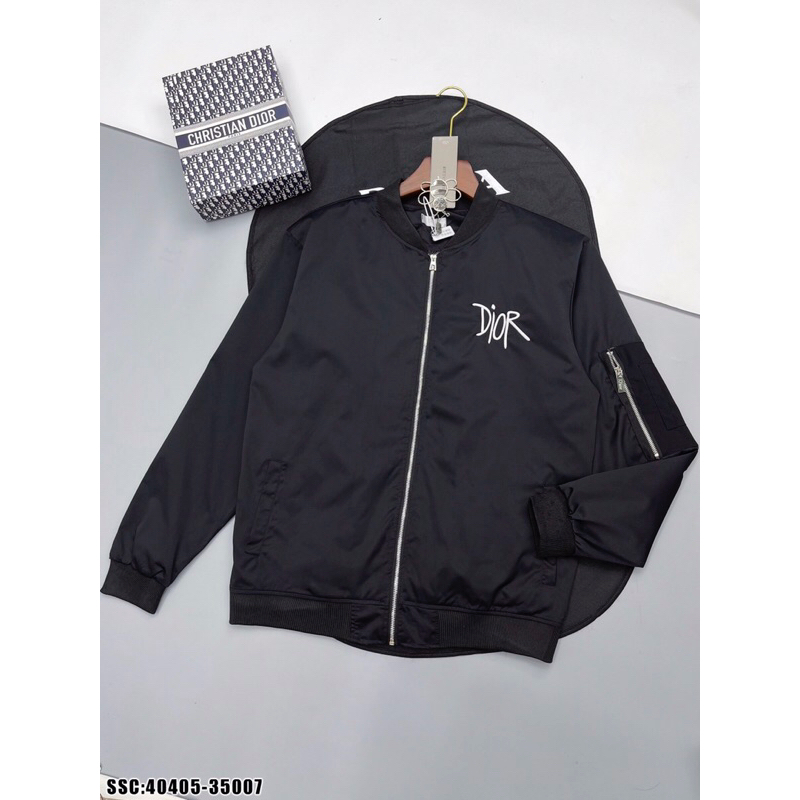 Áo khoác gió thu đông Di.or bản logo thêu xịn xò. ảnh thật_40405