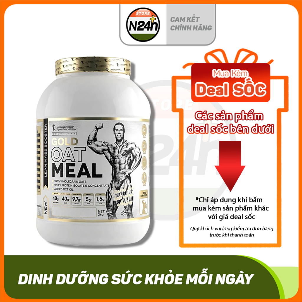 Yến Mạch Ăn Kiêng Giúp Tăng Cơ Giảm Mỡ Kevin Levrone Gold Oatmeal 3Kg