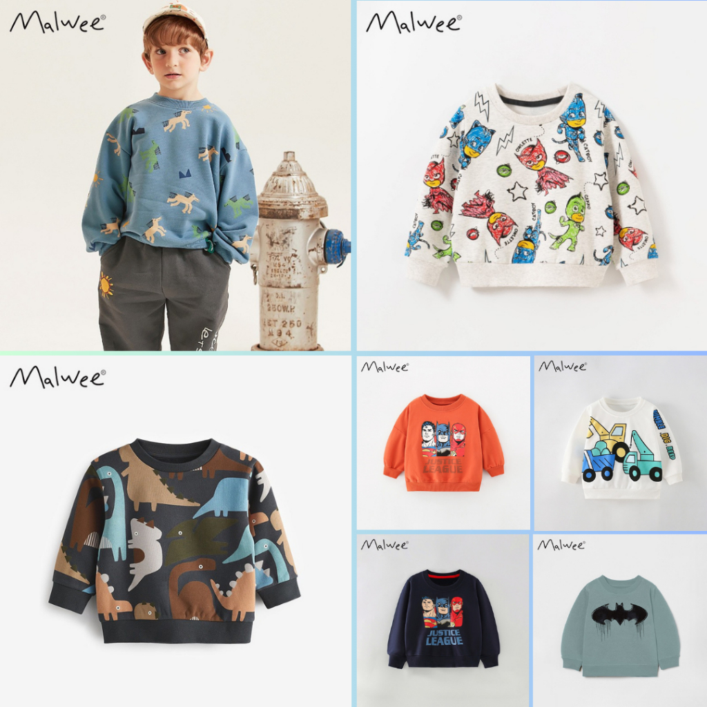 Áo Nỉ Little Maven, Malwee Hoạ Tiết Cho Bé Trai Mẫu Mới 2023 P1 - Jumping Beans Official Store