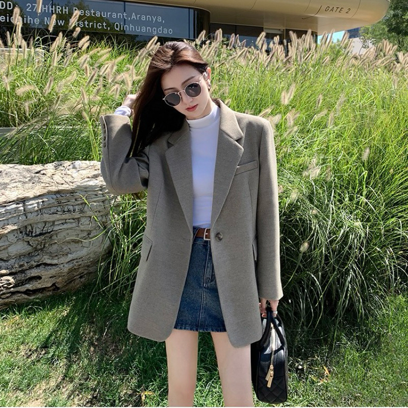 Áo blazer dạ Mulvan MV03 cao cấp phong cách Hàn Quốc trẻ trung