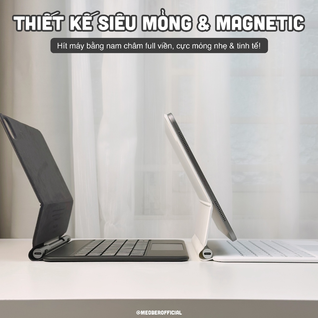 Bao Da Kèm Bàn Phím Wireless Ma.gic Keyboard cho i pad Air 4 5, Pro 11 12.9 2020 M1 M2