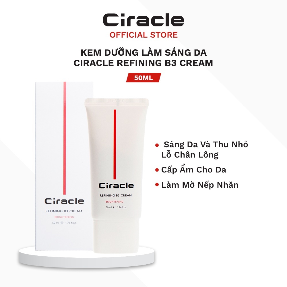 [HB Gift] Kem Dưỡng Làm Sáng Da Ciracle Refining B3 Cream (50ml)