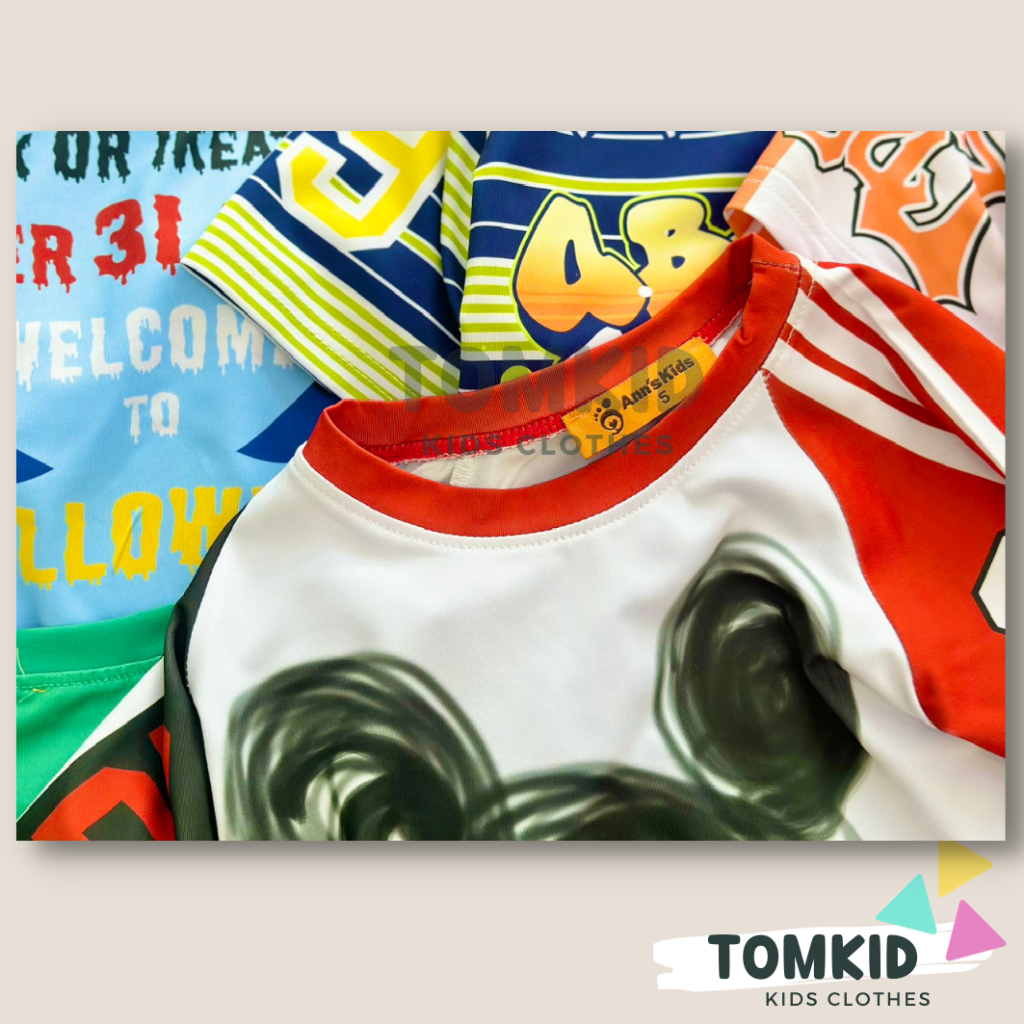 Bộ thun lạnh bé trai GIẢ JEAN, đồ bộ cho bé chất THUN LẠNH 3D LOẠI 1 thoáng mát co giãn không nhão 10-45Kg Tomkids